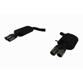 Dubbele Sportuitlaat passend voor Audi A4 (B7) Quattro Avant 2.0 TFSI 147kW 2004-2007 2x70mm