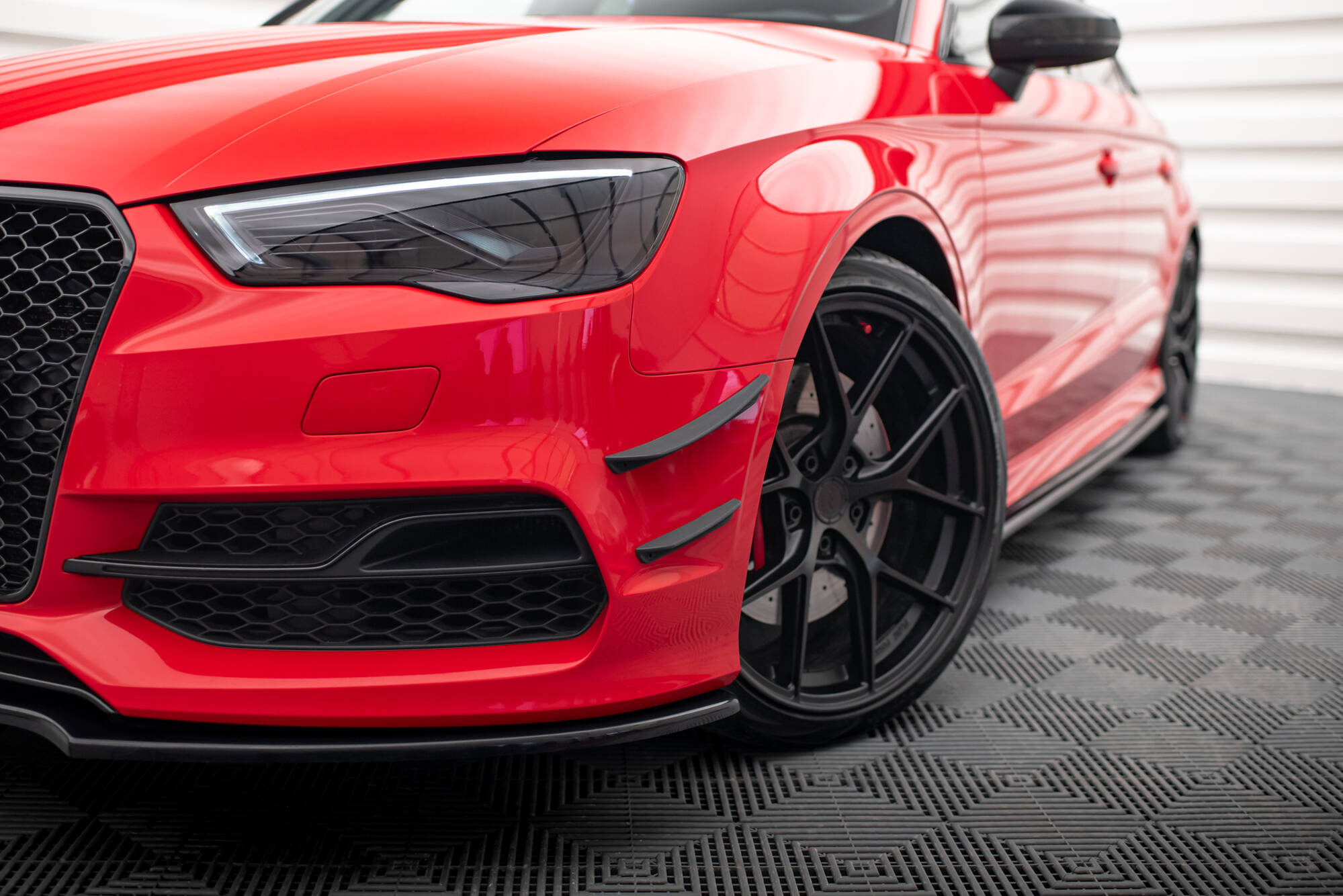 Maxton Design Voorbumpers (Canards) Audi S3 / A3 S-Line 8V Sedan / Cabrio