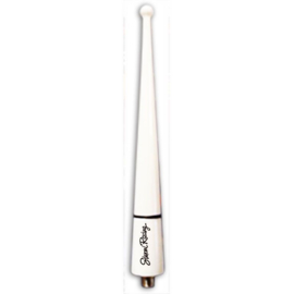 Simoni Racing Aluminium Antenne 8V - Wit - Lengte 9cm