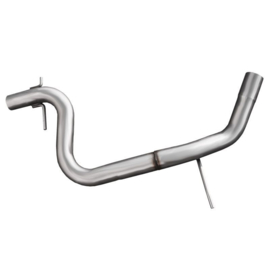 100% RVS Middenpijp passend voor Volkswagen Golf V 2.0 TFSi (200pk) 2004-