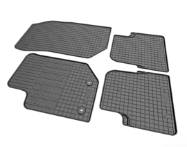 CIKCAR Rubber matten passend voor Jeep Avenger (benzine) 2023- & Fiat 600 (benzine) 2023- & Alfa Romeo Junior (benzine) 2024- (4-delig + montagesysteem)