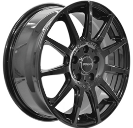MONACO WHEELS RALLYE Zwart Glans