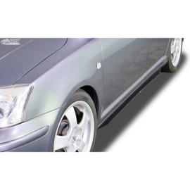 Sideskirts 'Slim' passend voor Toyota Avensis T25 2003-2009 (ABS zwart glanzend)