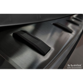 Zwart RVS Achterbumperprotector passend voor BMW X5 (G05) M-Sport 2018- 'STRONG EDITION'