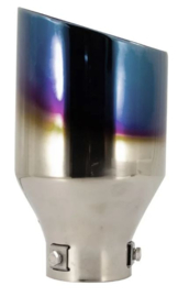 Simoni Racing Uitlaatsierstuk Rond/Schuin Ti-Tip - Ø114xL210mm - Montage ->60mm