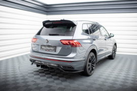 Maxton Design Achtersplitter (met verticale stangen) Volkswagen Tiguan Allspace R-Line Mk2 Facelift