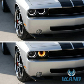 VLAND LED-koplampen voor Dodge Challenger 2008-2014 Frontlichten Met HID-lampen