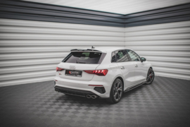 Maxton Design CENTRALE ACHTERSPLITTER VOOR AUDI S3 SPORTBACK 8Y