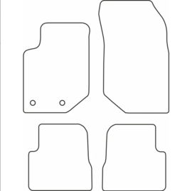 AutoStyle Automatten passend voor Jeep Avenger & Fiat 600e & Alfa Romeo Junior (Electric) 2023-