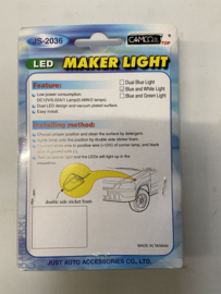 Marker Light LED Blauw/Wit 12V