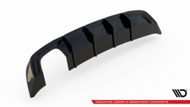 Maxton Design ACHTERPANEEL AUDI A3 SPORTBACK 8V FACELIFT (VERSIE MET DUBBELE UITLAATTIP) Gloss Black