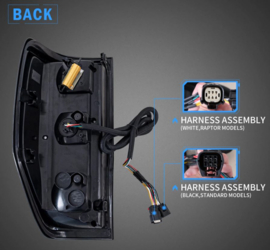 VLAND LED-achterlichten voor Ford Ranger T6 2012-2020 Kleur: HELDERE LENS