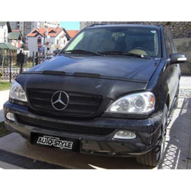 Motorkapsteenslaghoes passend voor Mercedes ML 2000-2004 zwart