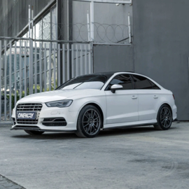 Oneway Complete bodykit passend voor Audi S3 8V Sedan 2013-2016 - Glanzend zwart