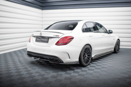 Maxton Design Achtersplitter (met verticale stangen) Mercedes-AMG C63 Sedan / Estate W205 / S205