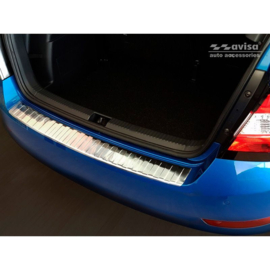 RVS Achterbumperprotector passend voor Skoda Fabia III HB 5-deurs Facelift 2018-2021 'Ribs'