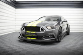 Maxton Design Street Pro Frontsplitter + Flaps Ford Mustang GT Mk6