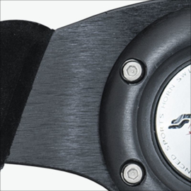 Simoni Racing Universeel Sportstuur X2 Shammy Leder - Zwart Suède - Diameter 330mm