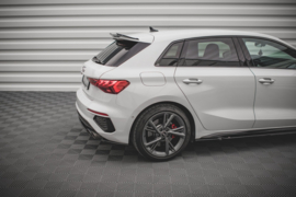 Maxton Design ACHTERZIJSPLITTERS V.1 AUDI S3 SPORTBACK 8Y Gloss Black