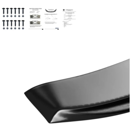 Oneway Voorspoilerlip passend voor BMW 6-Serie F06/F12/F13 Facelift M-Pack 2013-2018 - Versie 2 - Glanzend zwart