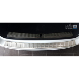 RVS Achterbumperprotector passend voor Audi A4 B9 Avant 2015-2019 & Facelift 2019- 'Ribs' (incl. S4 Avant)