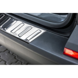RVS Achterbumperprotector passend voor Volkswagen Transporter T6 2015-2019 & FL 2019-2020 & T6.1 2020-2022 (met achterklep) 'Ribs'