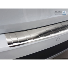 RVS Achterbumperprotector passend voor Audi A4 B9 Allroad 2015-2019 & FL 2019- 'Ribs'
