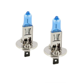 SuperWhite Blauw H1 55W/12V/4200K Halogeen Lampen, set à 2 stuks (E13)