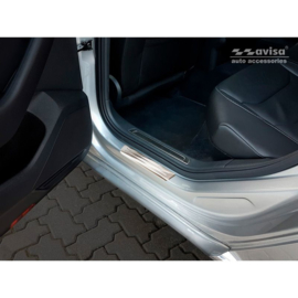 Zilver RVS Instaplijsten passend voor Volkswagen Golf VII Sportsvan 2014- - 'Special Edition' - 4-delig