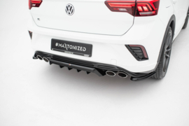 Maxton Design Centrale achtersplitter (met verticale stangen) Volkswagen T-Roc R Mk1