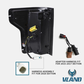 VLAND LED Achterlichten Voor Ford F150 2015-2020 Amber Richtingaanwijzer Aftermarket Achterlichten Kleur Duidelijk