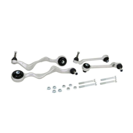 Whiteline Voorwielophanging Aluminium Wishbone Draagarm en Geleide-arm Kit passend voor BMW 1-Serie E81/E82/E87/E88 / 3-Serie E90-E93 2003-2013