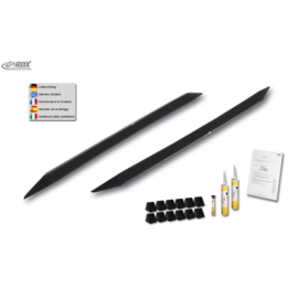 Sideskirts 'Slim' passend voor Tesla Model S 2014-2016 & 2016- (ABS zwart glanzend)