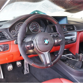 CarbonWorks Suede/Carbon Steering Wheel BMW M