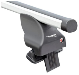 Dakdragerset Twinny Load Aluminium A19 semi pasvorm (voor auto's zonder dakreling)