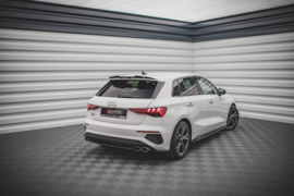 Maxton Design ACHTERZIJSPLITTERS V.1 AUDI S3 SPORTBACK 8Y Gloss Black