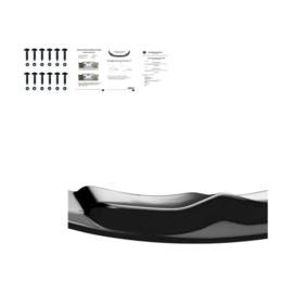 Oneway Voorspoilerlip passend voor BMW 3-Serie E92/E93 M-Sport 2010-2013 - Glanzend zwart