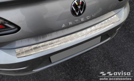 RVS Achterbumperprotector passend voor Volkswagen Arteon Shooting Brake incl. eHybrid 2020- 'Ribs'