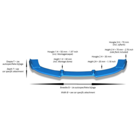 Voorspoiler Vario-X passend voor Mercedes Sprinter NCV 3 W906 2013-2018 (PU)
