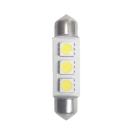 Simoni Racing Festoon 3xSMD 'Rocket LED' Lampen - 39mm - Wit - Set à 2 stuks