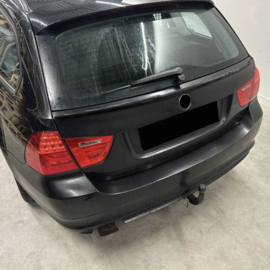 AutoStyle Onderste achterspoiler passend voor BMW 3-Serie E91 Touring 2005-2012 (ABS Glanzend zwart)