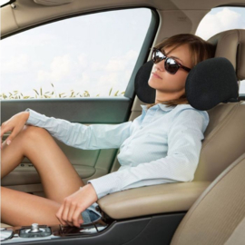 AutoStyle Comfortline Universele Instelbare Reis-Hoofdsteun - Zwart