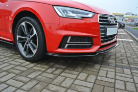 Maxton Design VOORSPLITTER V.1 AUDI S4 / A4 S-LINE B9 Gloss Black