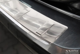 RVS Achterbumperprotector passend voor Volkswagen Caddy V 2020- 'Ribs'
