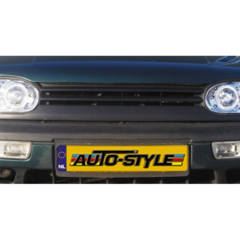 Embleemloze Grill passend voor Volkswagen Golf III 1991-1997 (2-lamellen)