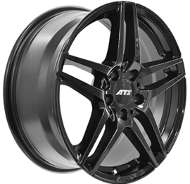 ATS MIZAR  19inch 8,5j 5/112 ET34,5 Naaf 66,6mm Zwart Glans