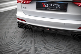 Maxton Design Achterspoiler + Uitlaat Eindstukken Imitatie Audi S6 / A6 S-Line C8