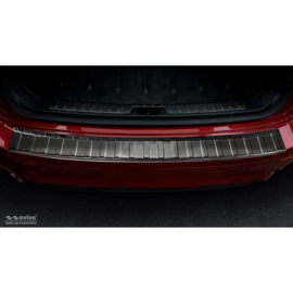 Zwart RVS Achterbumperprotector passend voor BMW X6 (E71) 2009-2014