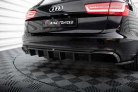 Maxton Design Achterspoiler Audi A6 Avant C7 (versie met enkele zij- en dubbele uitlaat)
