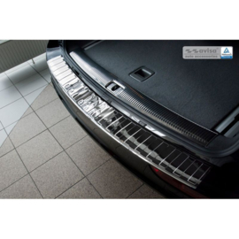 Chroom RVS Achterbumperprotector passend voor Audi Q5 2008-2012 & 2012- 'Ribs'